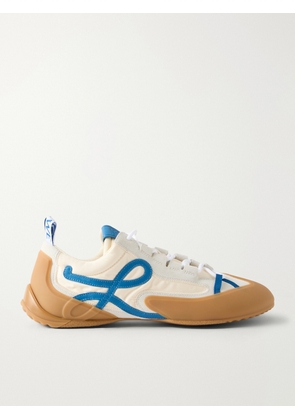 LOEWE - Grip Suede-Trimmed Nylon Sneakers - Men - White - EU 40