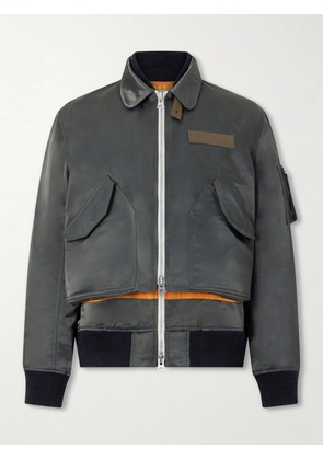 Sacai - Cotton-Blend Twill Blouson Jacket - Men - Green - 1