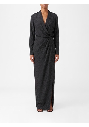 SA SU PHI Polka Dot Silk Wrap Dress