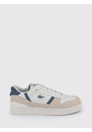 LACOSTE T-Clip Set Bicolour Leather and Suede Trainers with Logo by