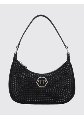 PHILIPP PLEIN All Over Rhinestone Suede Bag