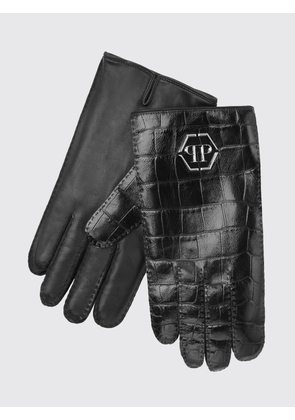 PHILIPP PLEIN Gloves Men color Black