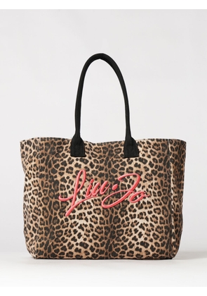 LIU JO Animal Print Canvas Tote Bag with Double Handle