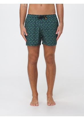 SAVE THE DUCK Graphic Print Swim Shorts with Elasticated Drawstring Waist by