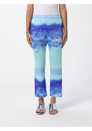PLEATS PLEASE ISSEY MIYAKE Pants Woman color Gnawed Blue