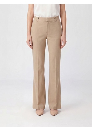PT TORINO Flared Viscose Trousers with Pleats and Mid-Rise Waist