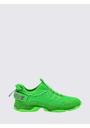 Plein Sport Hyper Sport Low-Top Sneakers in Mesh with Applied Logo and Pull Tab