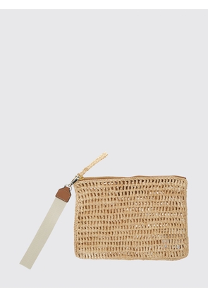 HELEN KAMINSKI Dayani Perforated Raffia Clutch with Removable Wristlet