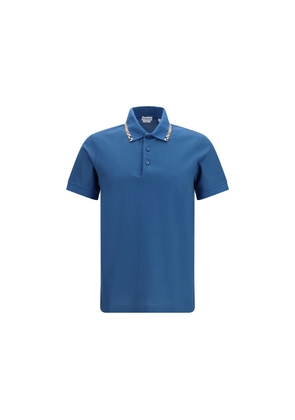 Burberry Blue Cotton Polo Shirt - L