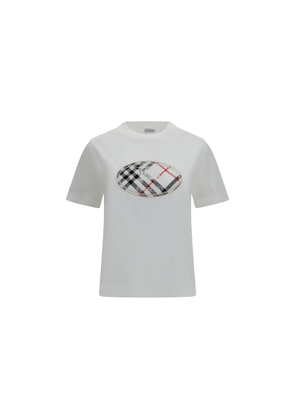 Burberry White Cotton T-Shirt - L