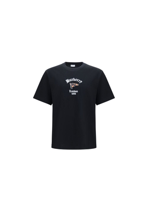 Burberry Black Cotton T-Shirt - L