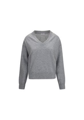 Brunello Cucinelli Gray Cashmere Sweater - L