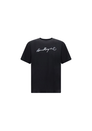 MM6 Black Cotton T-Shirt - L