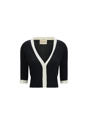 Valentino Garavani Black Cotton Cardigan - L