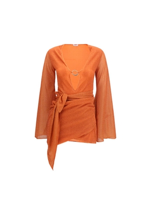 Oséree Orange Polyamide Casual Dress - L