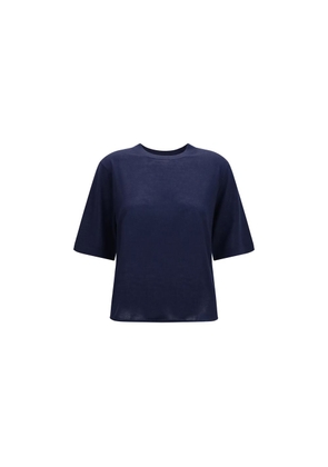 Loulou De Saison Blue Cashmere T-Shirt - L