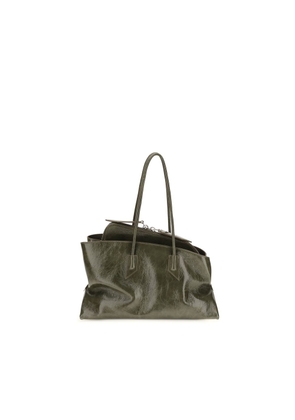 The Attico Bicolor Calf Leather Bos Taurus Shoulder Bag