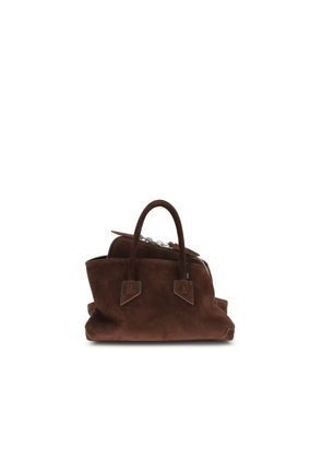 The Attico Brown Calf Leather Bos Taurus Shoulder Bag