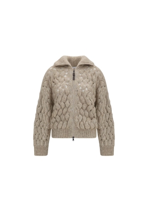 Brunello Cucinelli Beige Wool Oves Aries Cardigan - L
