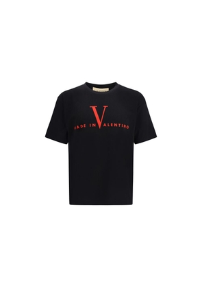 Valentino Garavani Black Cotton T-Shirt - L