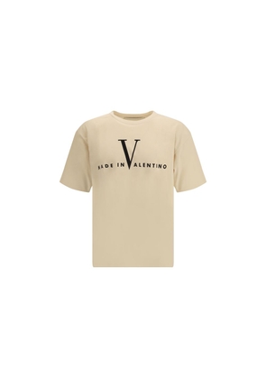 Valentino Garavani Beige Cotton T-Shirt - L