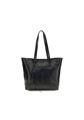 Balenciaga Black Lamb Ovis Aries Aries Shoulder Bag