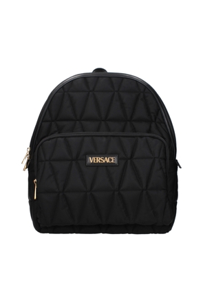 Versace Black Fabric Backpack