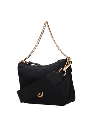 Versace Black Fabric Handbag