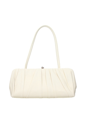 Jil Sander White Leather Shoulder Bag