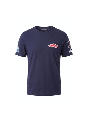 Mr&Mrs Italy Blue Cotton Men T-shirt - S