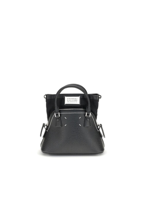 Maison Margiela Black Calf Leather Bos Taurus Handbag