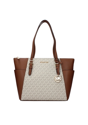 Michael Kors Beige Leather Shoulder Bag