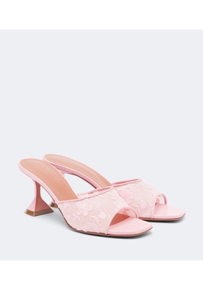 Amina Muaddi Lupita lace mules