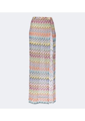 Missoni Zigzag lame beach cover-up