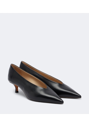 Le Monde Beryl Babouche leather pumps