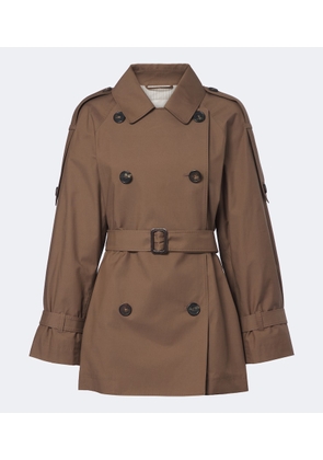 Max Mara Cropped cotton-blend twill trench coat