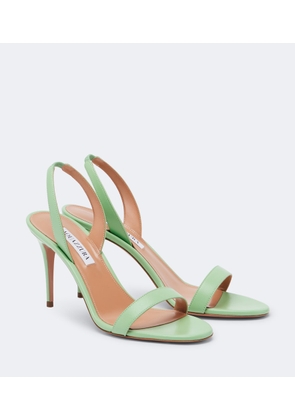 Aquazzura So Nude leather slingback sandals