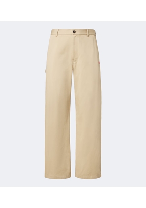 Loewe Double L cotton twill wide-leg pants