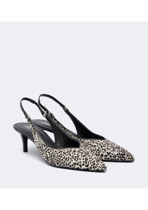 Isabel Marant Polyn calf hair slingback pumps
