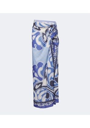 La DoubleJ Printed cotton beach cover-up