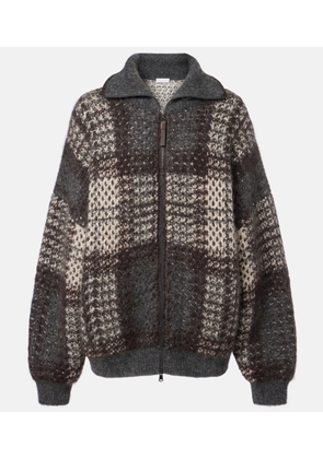 Brunello Cucinelli Checked sequined cardigan