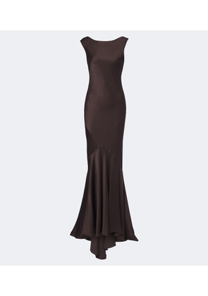 Max Mara Open-back satin maxi dress