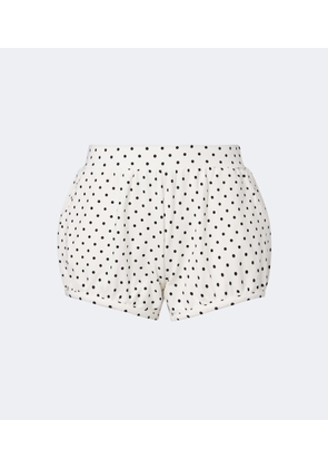 Posse Tommy polka-dot cotton-blend jersey shorts