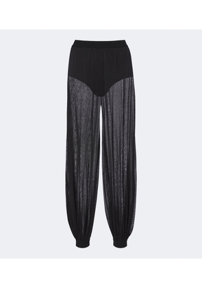 Simkhai Flora sheer knit balloon pants