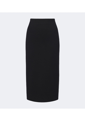 Max Mara Wool-blend jersey pencil skirt