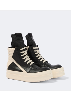 Rick Owens Geobasket leather high-top platform sneakers