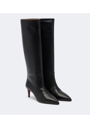 Paris Texas Stiletto leather knee-high boots