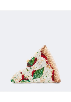 Judith Leiber Couture Pizza Margherita embellished clutch