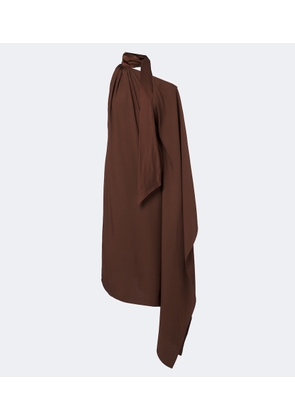 Taller Marmo Atlas asymmetric scarf-detail midi dress