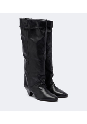 Isabel Marant Elita draped leather knee-high boots